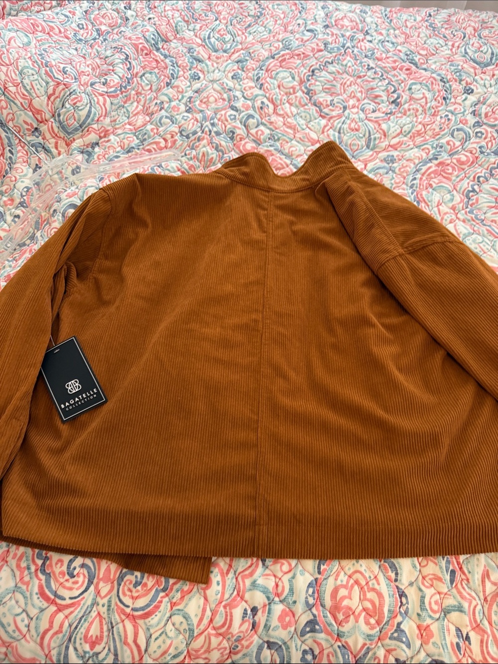 bagatelle Corduroy Utility Jacket - Rust Brown - Picture 6 of 6
